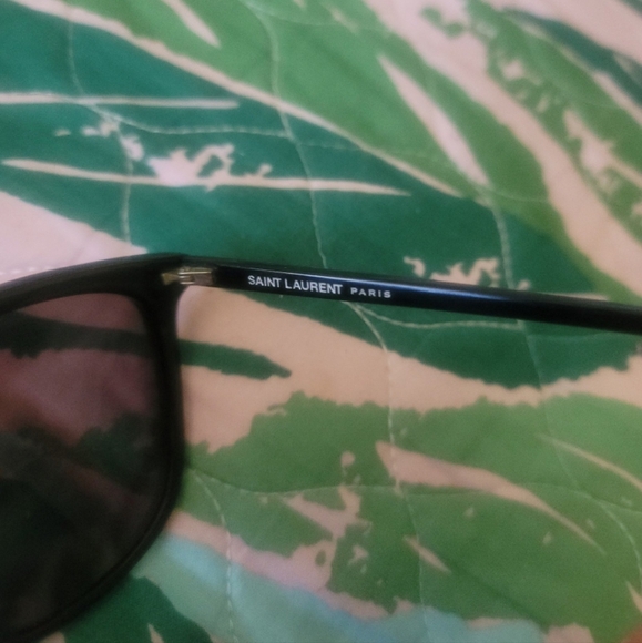 SAINT LAURENT SUNGLASS BLACK FRAME W/BLUE MIRRORED LENS SL 131/K COMBI 004 - Picture 5 of 11